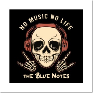 No music no life the blue notes Posters and Art